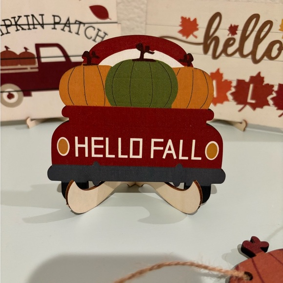 Set of mini fall decor wood signs, new - Picture 7 of 12